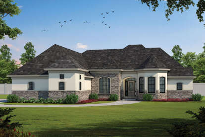 4 Bed, 3 Bath, 2679 Square Foot House Plan - #402-01027