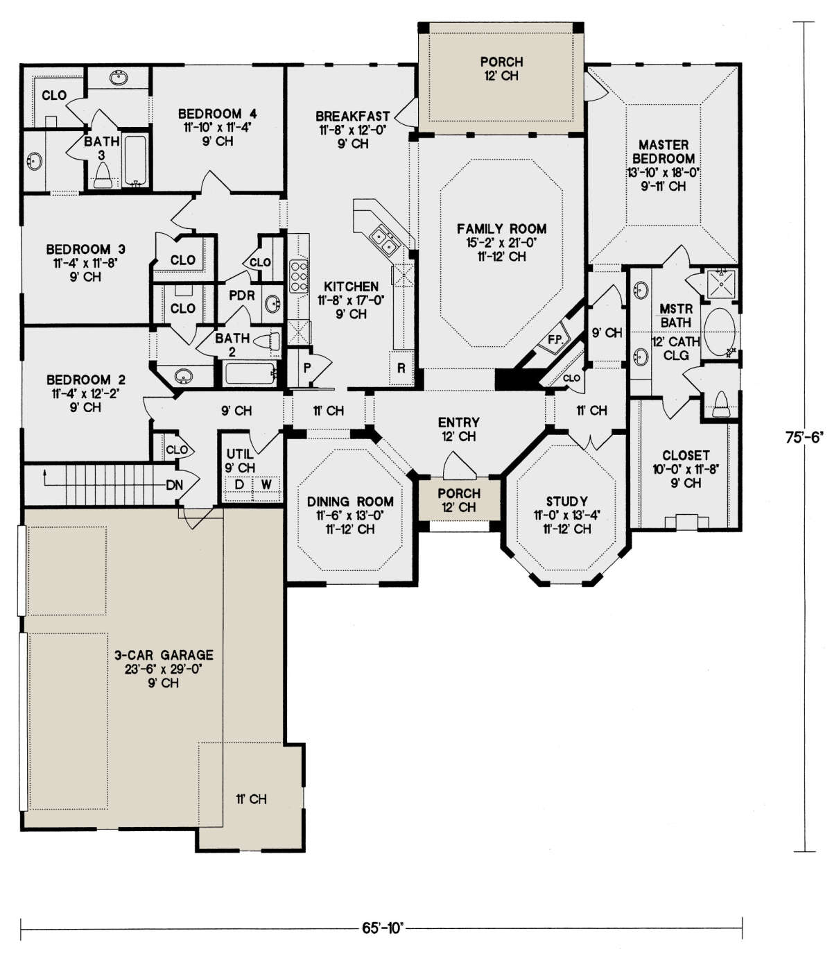 Main Floor for House Plan #402-01027
