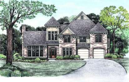 4 Bed, 2 Bath, 2523 Square Foot House Plan - #402-01031