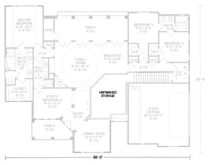 Second Floor for House Plan #402-01033