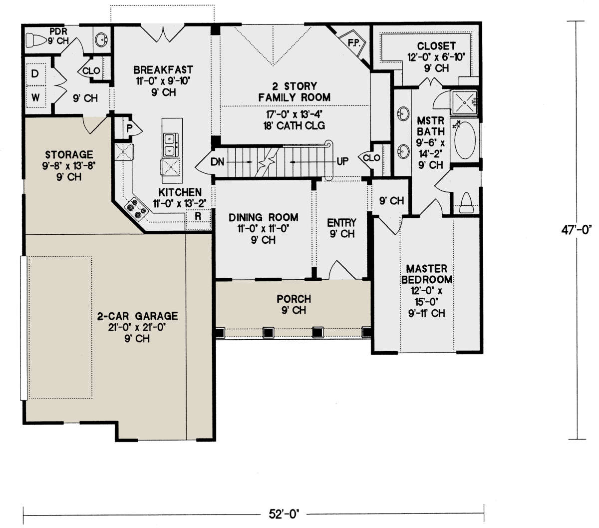 Main Floor for House Plan #402-01036