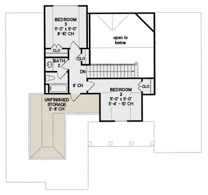 Second Floor for House Plan #402-01036