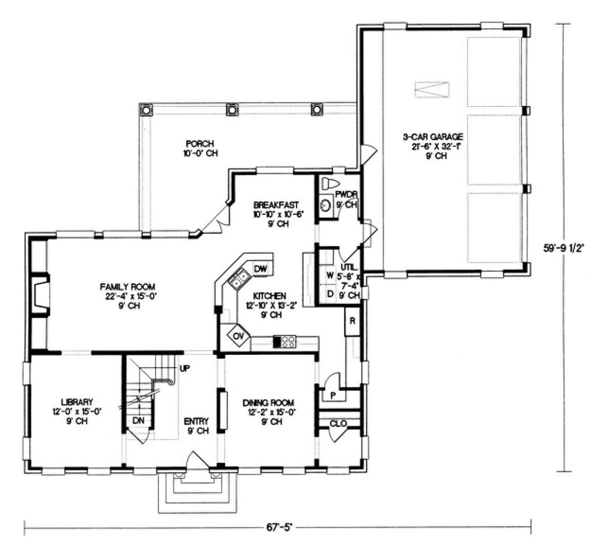 Floorplan 1 for House Plan #402-01037