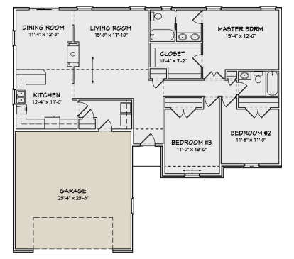 Main Floor  for House Plan #849-00001