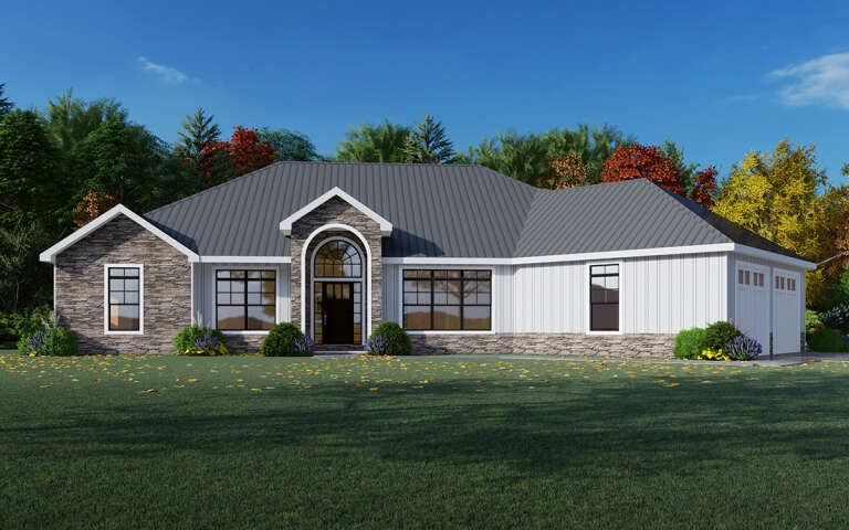 Ranch House Plan #849-00005 Elevation Photo