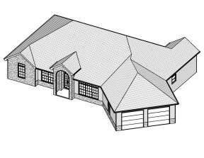 Ranch House Plan #849-00005 Elevation Photo