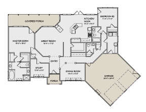 Floorplan 1 for House Plan #849-00005