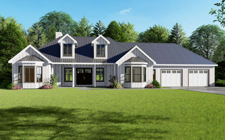 House Plan House Plan #5277 Angled Front Elevation