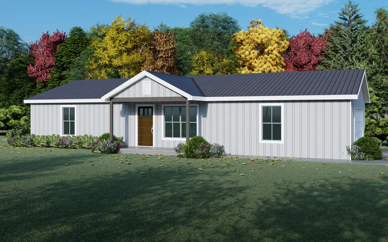 House Plan House Plan #5279 Angled Front Elevation