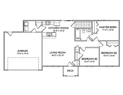 Floorplan 1 for House Plan #849-00010