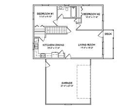 Floorplan 1 for House Plan #849-00011