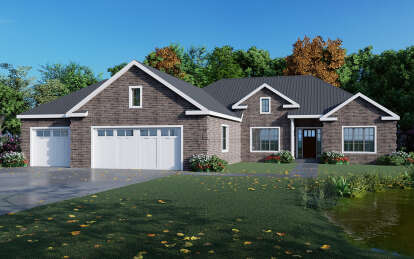 European House Plan #849-00013 Elevation Photo