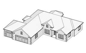 European House Plan #849-00013 Elevation Photo
