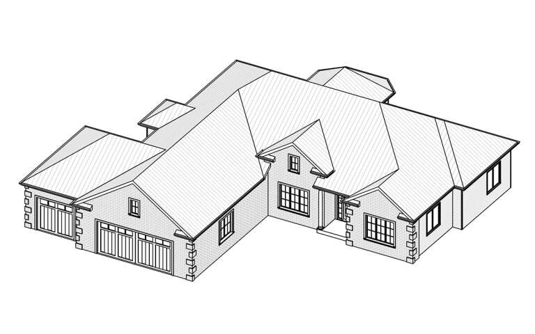 European House Plan #849-00013 Elevation Photo