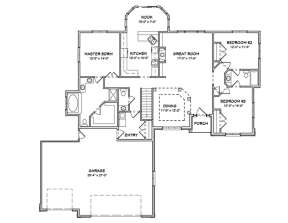 Floorplan 1 for House Plan #849-00013