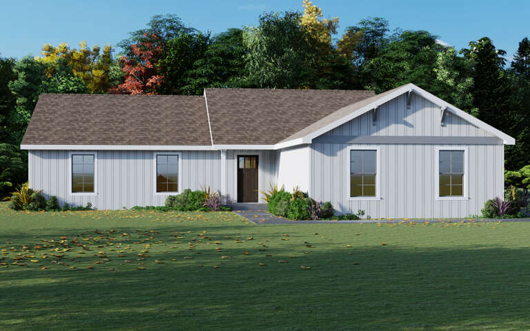 House Plan House Plan #5286 Angled Front Elevation