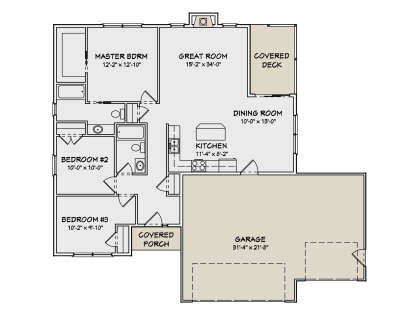 Main Floor  for House Plan #849-00016
