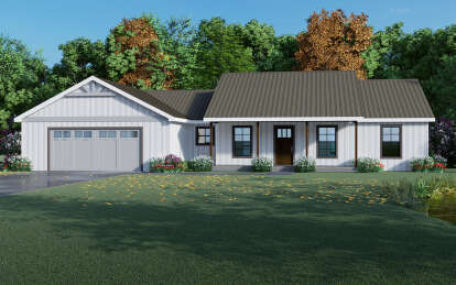 Modern Farmhouse House Plan #849-00017 Elevation Photo