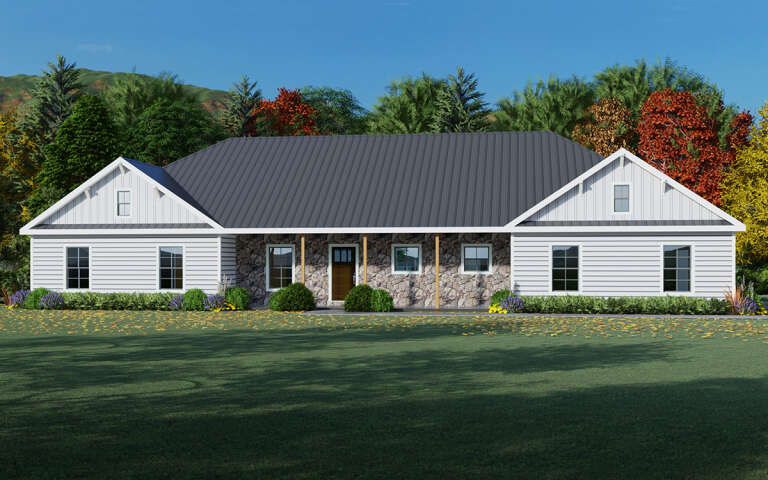 House Plan House Plan #5289 Angled Front Elevation