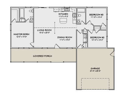 Main Floor  for House Plan #849-00019