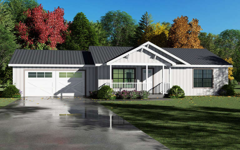House Plan House Plan #5293 Angled Front Elevation