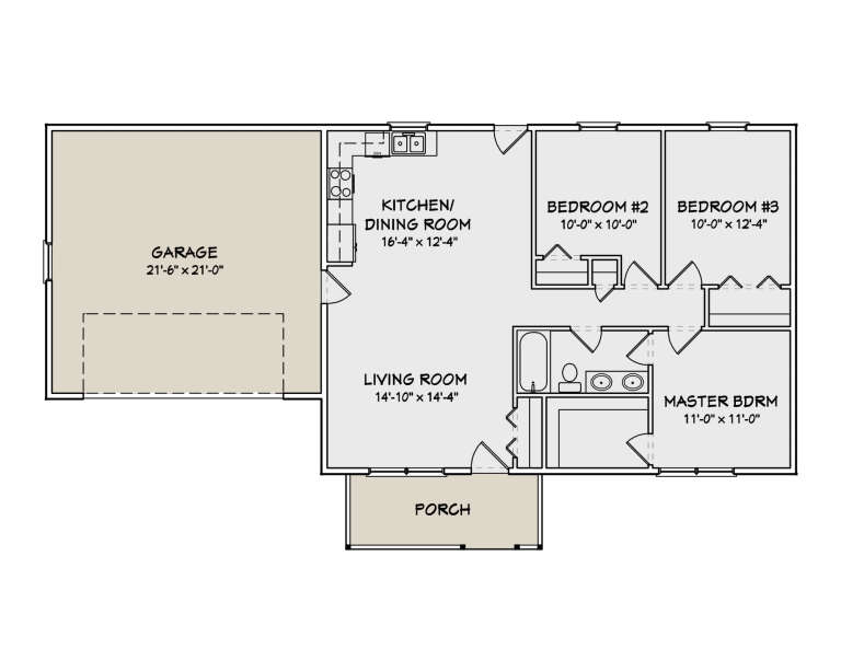 House Plan House Plan #5293 Drawing 1