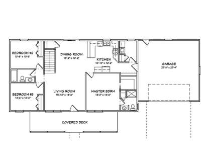 Floorplan 1 for House Plan #849-00024
