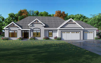 European House Plan #849-00025 Elevation Photo