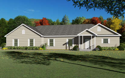 Traditional Plan: 1,980 Square Feet, 3 Bedrooms, 2.5 Bathrooms - 4848-00199