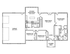 Floorplan 1 for House Plan #849-00026