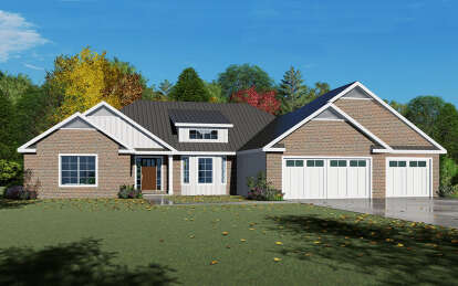 European House Plan #849-00027 Elevation Photo