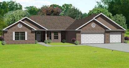 4 Bed, 2 Bath, 2360 Square Foot House Plan - #849-00027