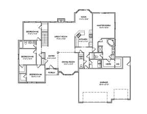Floorplan 1 for House Plan #849-00027