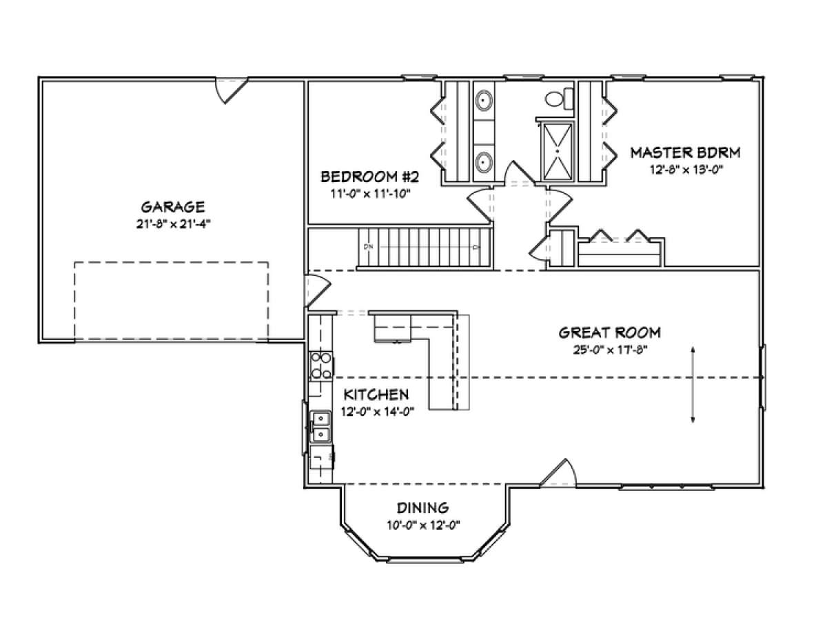 Floorplan 1 for House Plan #849-00029