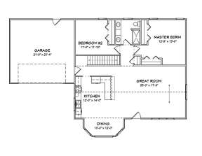 Floorplan 1 for House Plan #849-00029