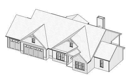 Ranch House Plan #849-00030 Elevation Photo