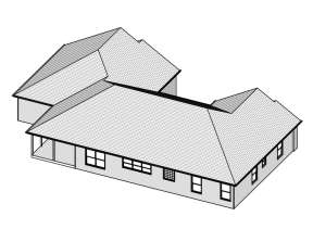 Ranch House Plan #849-00031 Elevation Photo