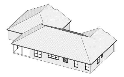 Ranch House Plan #849-00031 Elevation Photo