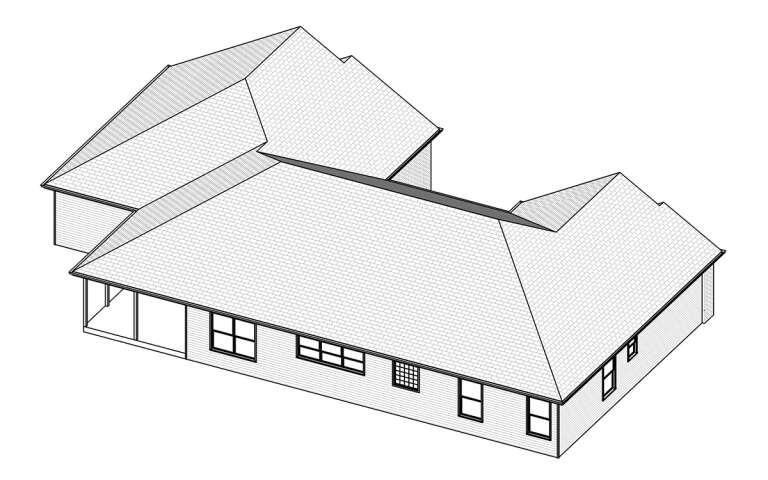 Ranch House Plan #849-00031 Elevation Photo