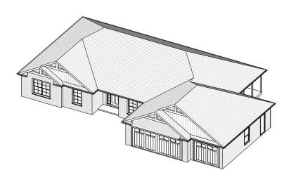 Ranch House Plan #849-00031 Elevation Photo