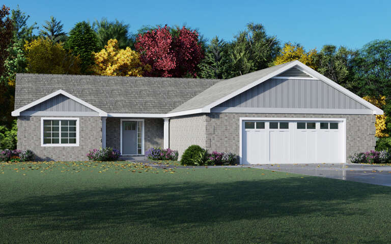 House Plan House Plan #5303 Angled Front Elevation