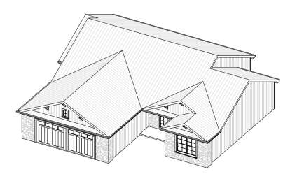 Ranch House Plan #849-00033 Elevation Photo
