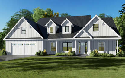 Ranch House Plan #849-00034 Elevation Photo