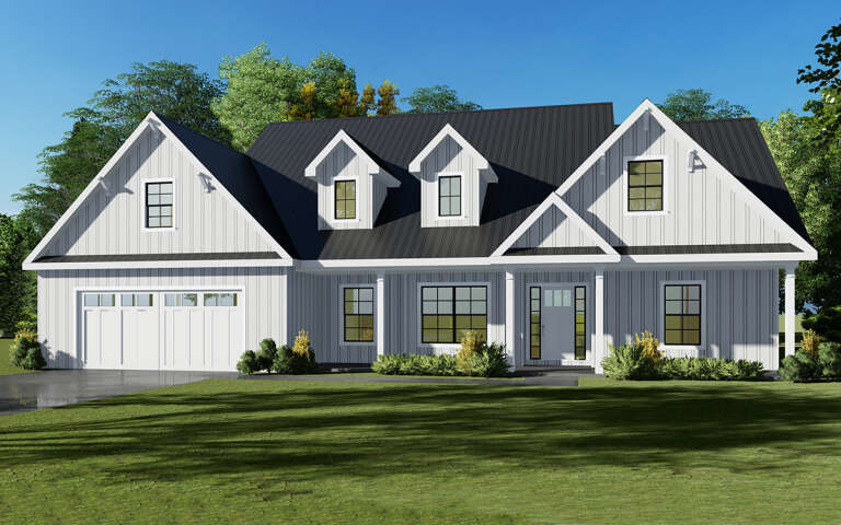 House Plan House Plan #5305 Angled Front Elevation