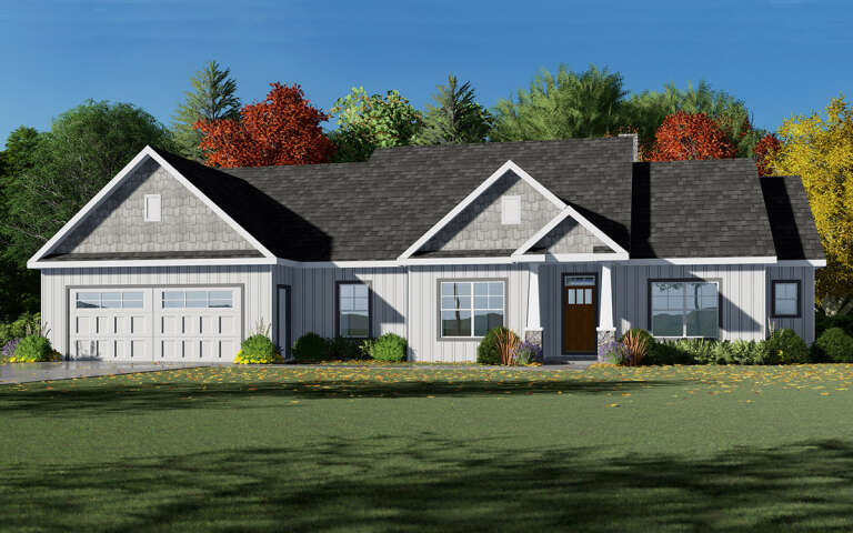 House Plan House Plan #5306 Angled Front Elevation