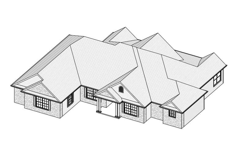 European House Plan #849-00036 Elevation Photo