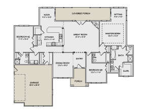 Floorplan 1 for House Plan #849-00036