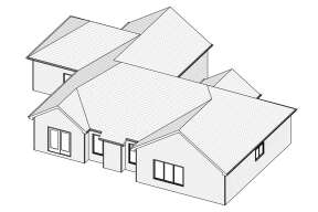 Ranch House Plan #849-00037 Elevation Photo