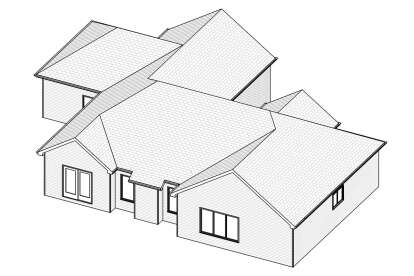 Ranch House Plan #849-00037 Elevation Photo