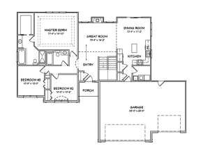 Floorplan 1 for House Plan #849-00037